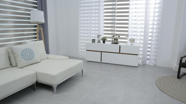 Lichte vloer wit interieur